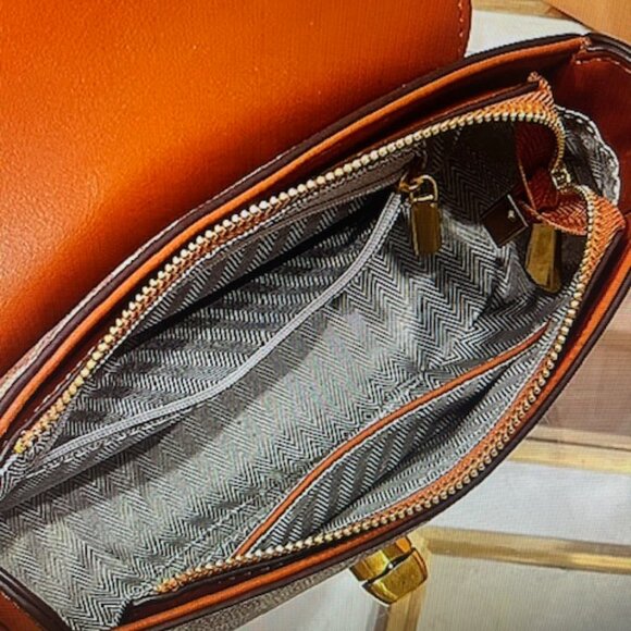 Multi Brand Women's Leather Handmade bags Coffee 796 - Picture 7 of 9